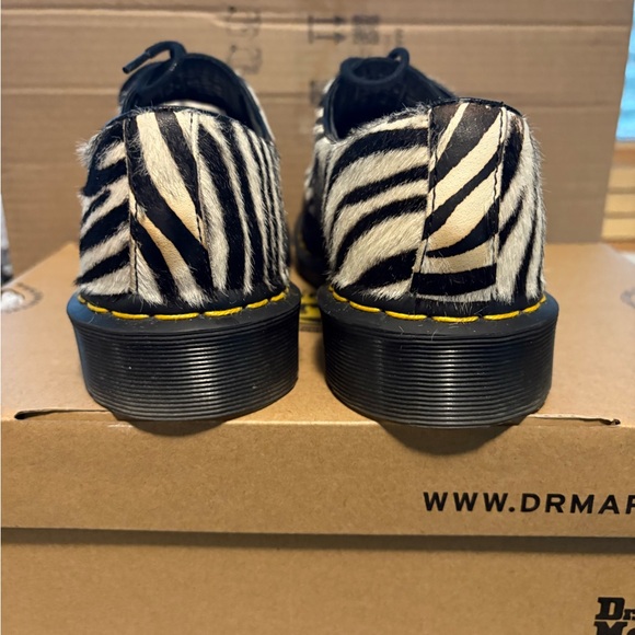Dr. Martens Black and White Zebra Flats - Picture 5 of 8